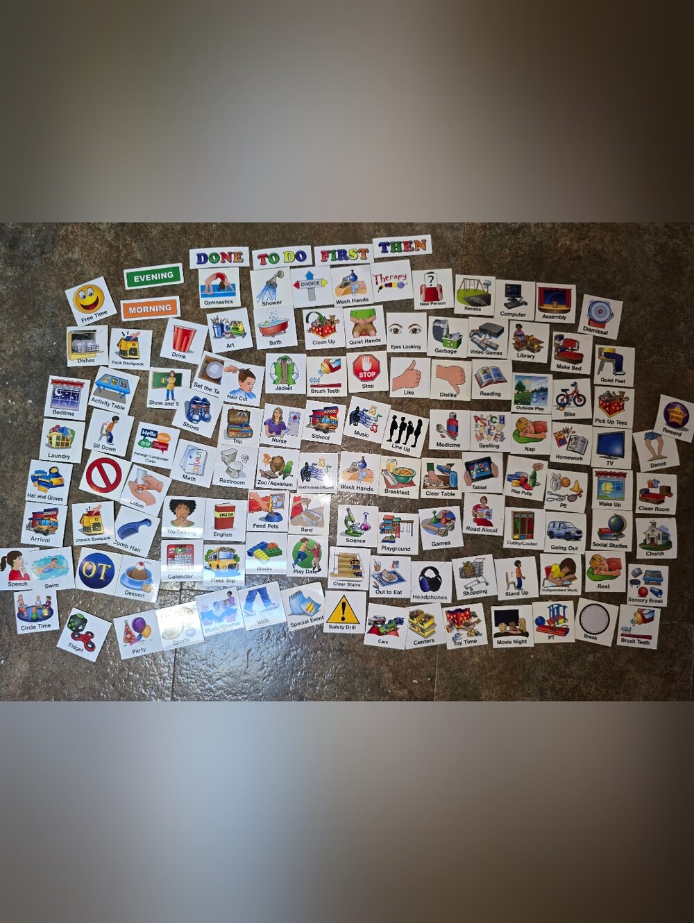 Visual Schedule Routine Cards for Kids Magnets not Complete